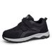 Diabetic Men Comfort Walking Shoes For Elderly Swollen Feet Orthopedic Adjustable Double Strap Hook And Loop Sneakers_desvips.com