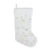 001 Cross-Border New Gold Stamping Snowflake White Rabbit Fur Socks Gift Bag Christmas Decoration Pendant_desvips.com