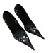 Spring And 2024 New European American Spicy Girl Style Pointed High Heels Women's Punk Rivet Water Dia Baotou Single_desvips.com