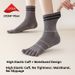 Women's Non-Slip Yoga Pilates Socks Professional Five Finger Mid Calf Split Toe Sports Fitness Indoor Special_desvips.com