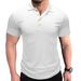European And American Cross-border Casual Short-sleeved Sports American Men's Polo Shirt, Foreign Trade Lapel Short-sleeved Casual Fitness Men's_desvips.com
