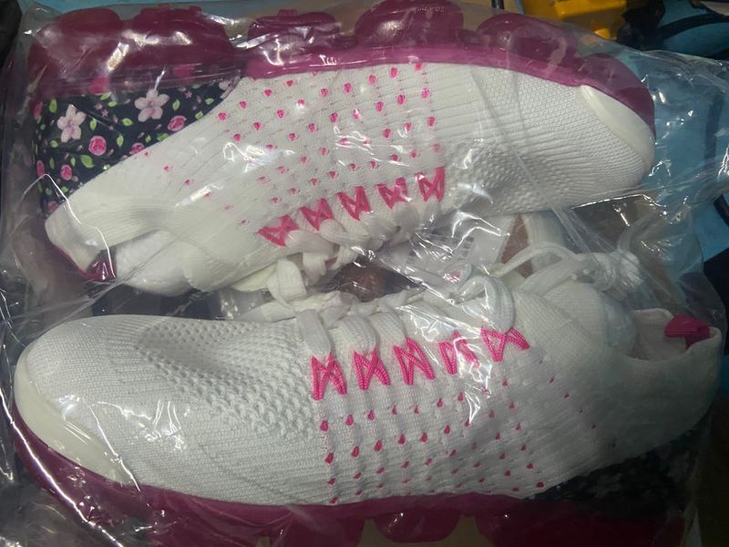 New Sneakers Women Spring Fashion Knitted Fabric Floral Lace Up Ladies Casual Shoes Larged-Size Flats Running Sport_desvips.com