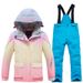 001 Children's Suit Set For Girls Winter Outdoor Windproof Water-Resistant Warm Thickened Ski Jacket And Pants New_desvips.com
