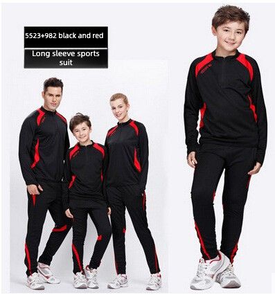 Spring Autumn Winter Long Sleeve Soccer Jersey Set - Kids Soccer Uniform For Training & Match, Adult & Child_desvips.com