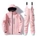 001 New Suit Men Women, Warm Thickened Korean Style Ski Jacket Pants Set For Snowboarding And Skiing_desvips.com