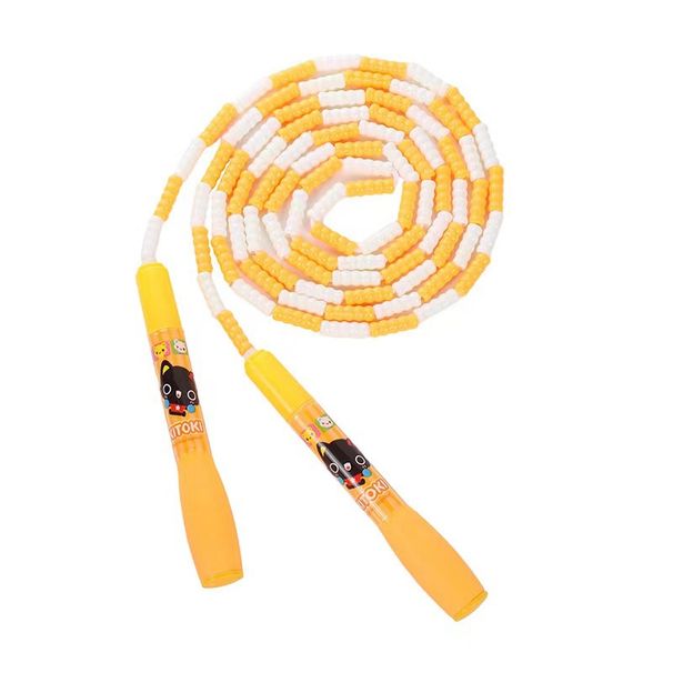 Fancy Bamboo Section Children And Students, Standardized Pattern Beaded Jump Rope For Fitness Competition_desvips.com