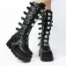 Gothic Platform Knee High Boots Punk Black Sexy Motorcycles 2023 New Halloween Cosplay 2024 Atos Mujer Shoes For Women_desvips.com
