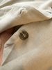 Women's Clothing Retro temperament V neck linen blended sleeveless vest vest high waist casual shorts _desvips.com