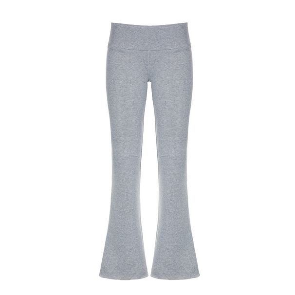Personalized Sports Low Waist Rolled Hem Flared European And American Street Style Autumn Winter New Hot Girl Slim Fit_desvips.com