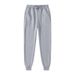 New Men's Casual Pants Fleece Lined Thickened Solid Color Plus Size Running Fitness Sweatpants_desvips.com