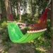Hammock Outdoor Ice Silk Mesh Swing With Bent Rod Anti-Rollover Camping Travel Supplies_desvips.com