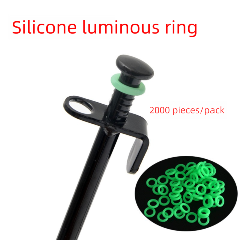 Outdoor Camping Ground Pegs Luminous Silicone O-Rings Glowing Fluorescent Night Fishing Warning Camp Peg Rings_desvips.com