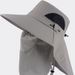 Outdoor Hiking, Summer Protection Face Mask, Fishing Sun, Wide Brim Breathable Cool Hat, Fisherman Hat_desvips.com
