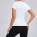 Women Top Yoga Shirts Quick Dry Running Tops Tights Push Up Workout Gym Clothes Short Sleeve Fitness Sports T-Shirts_desvips.com
