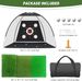 KLAODOT Net Practice Mat, Golf Hitting Aid Nets 10x7FT Backyard Driving Chipping Training Swing With Target Mat Balls_desvips.com
