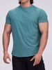 Men's Euro Fit Quick-Dry Workout T-Shirt – Breathable Summer Running & Gym Tee (Black/Beige/Grey/Navy, S-XXL)_desvips.com