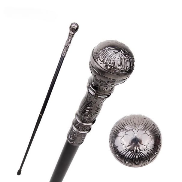 93cm Silver Handle Walking Stick Man Fashion Walking Cane Women Party Sticks Lady Elegant Vintage Walking Cane_desvips.com