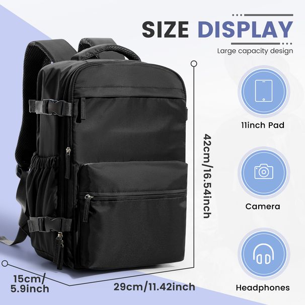 Ryanair 40x30x20 Cabin Men Air Compression Backpack Hand Luggage Laptop Backpack,42x29x15 Vacuum Clothing Storage Bag_desvips.com