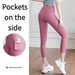 Good Quality Women's Booty Lifting Yoga Pants With Mesh Side Pockets- Squat Proof Workout Leggings For Gym & Fiess_desvips.com