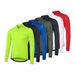 NOKO-ARSUXEO Professional Cycling Clothes Road Bike Men's Quick-drying Breathable Spring And Summer Top Long Sleeve Solid Color Zipper_desvips.com