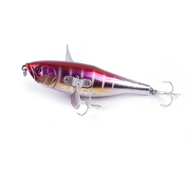 115mm/33.5g Topwater Popper Bait Floating Fishing Lure Hard Body Stainless Metal Wings Wobbler Swimbait Pesca Pike Bass Tackle_desvips.com