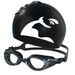 Anti Fog Electroplated Swimming Goggles + Silicone Swimming Cap + Silicone Nose Clip Earplugs Five Piece Set Bag_desvips.com