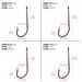 PRO BEROS Brand Fishing Gear Long Handle Hook Gun Black Belt Loop Barbed Fish Hooks 100 Pieces/Pack 9225_desvips.com