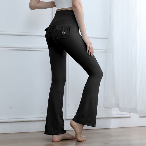 Peach Hip Yoga Pants Women's Autumn And Winter European And American High-waisted Elastic Hip Lift Sports Quick-drying Running Fitness Pants_desvips.com