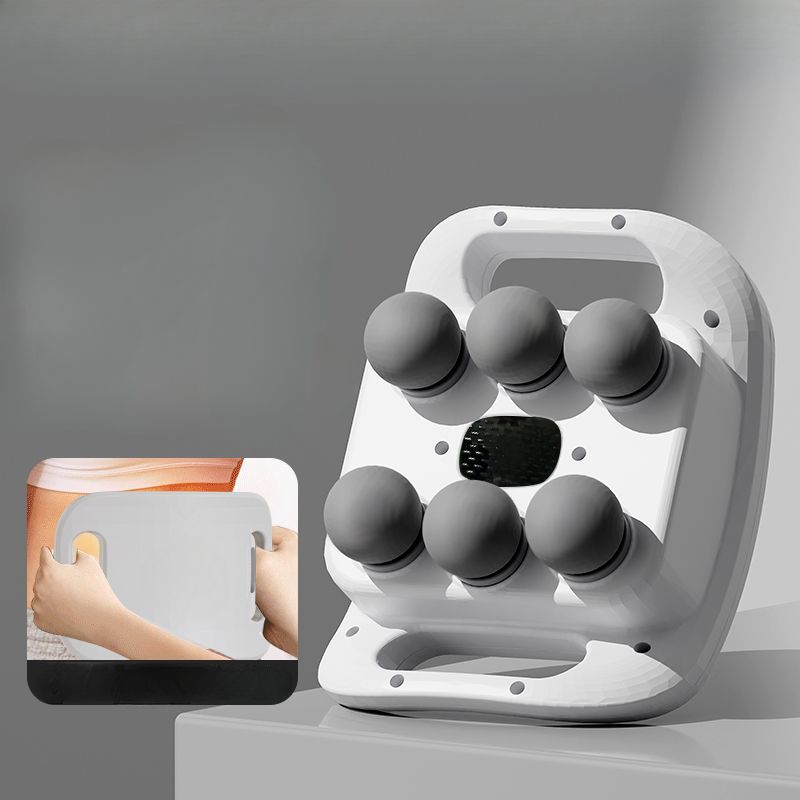 Wangtede Six-Head Fitness Fascia Gun Massager Professional Muscle Relaxation Full Body Tapping Magic Massage Hammer_desvips.com