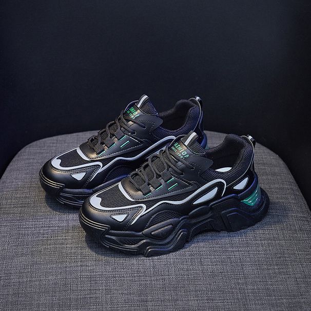 2024 Spring New Ins Korean Version Of Dad Women's Tide Student Height-increasing Sports Shoes Running Casual_desvips.com