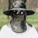 Unisex Outdoor Sun Hat With Face Cover - UPF 50+ UV Protection & Quick-Dry For Hiking/Fishing_desvips.com