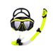 Snorkeling equipment Diving mirror Snorkel set Large frame silicone diving mask Full dry snorkel_desvips.com