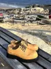 Stylish Comfortable Spring Autumn Leather Loafers Man Women Chunky Heel Business Round Toe Lace Up Vintage British Flair_desvips.com