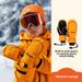 oddivski Children's Ski Gloves With Built-in Wrist Guards, Touchscreen Compatible, Snowboard 3L Waterproof,_desvips.com