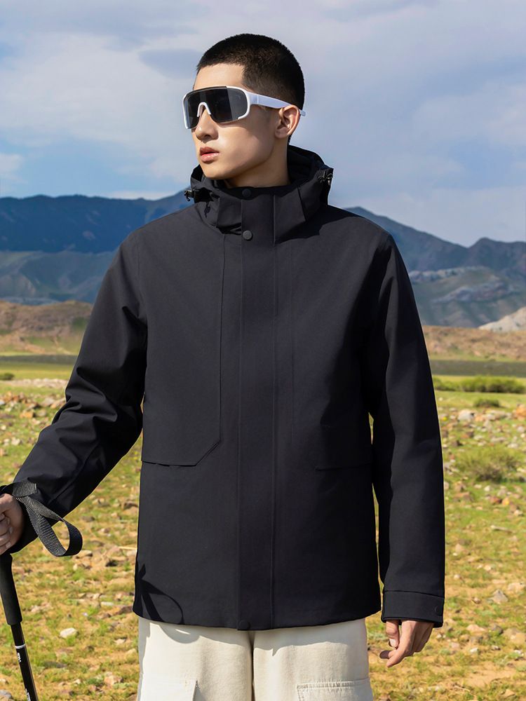 National Standard Women's Down Jacket Detachable 3-in-1 Men's Windproof Waterproof High-Quality Workwear Customizable_desvips.com