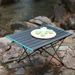 Outdoor Portable Folding Ultra Light Aluminum Alloy Table Picnic Camping Aluminum Plate Table Barbecue Large Table_desvips.com