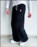 European And American Retro Street Style New Men's Embroidered Fleece-Lined Sweatpants Elastic Waist_desvips.com