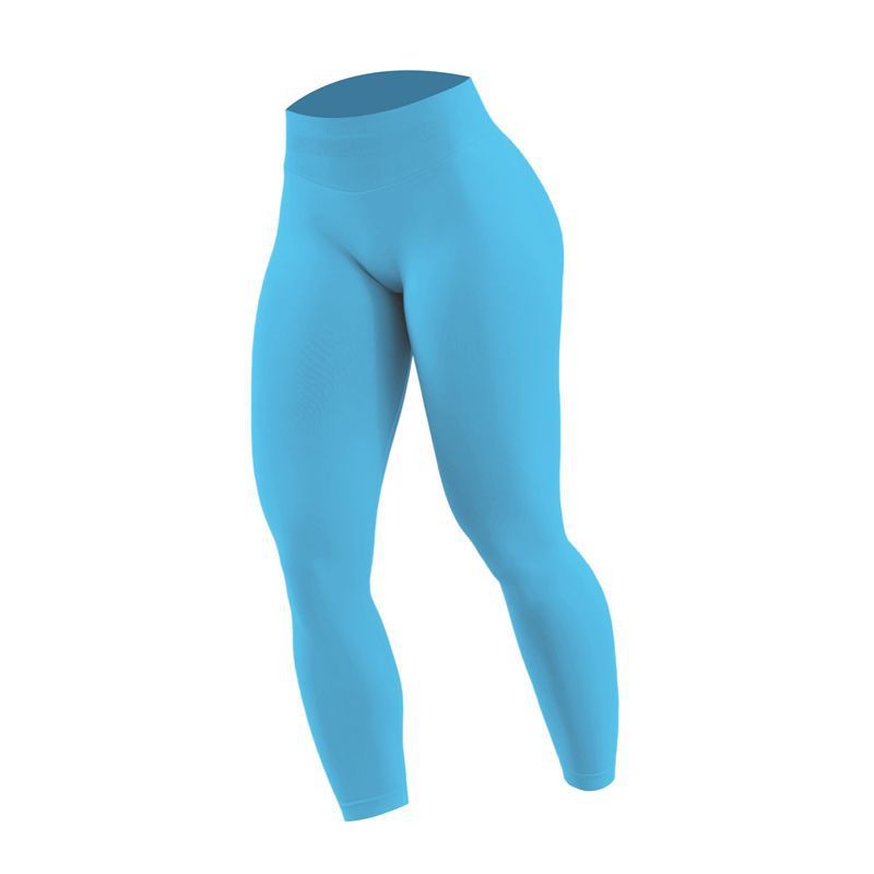 Women's High-Waisted Slimming Yoga Pants European Style Peach Shaped Non-Slip Sports Fitness Running Leggings_desvips.com