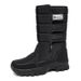 Men's Winter Snow Boots - High Top Waterproof Thermal Insulated Anti-Slip Outdoor Boots For Extreme Cold Weather (Black, Camo Grey, Camo Green)_desvips.com