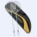 Ultralight Badminton Racket Set 6U Couple Entertainment Family Training 2 Pack Double Racket Sports Outdoor_desvips.com