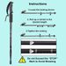 Walking Stick 3 Sections Folding Alpenstock 100cm 120cm 135cm Outdoor Trekking Pole Cane Telesco_desvips.com