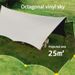 Outdoor Thickened Camping Tent Set Butterfly Shape Rainproof Sunshade Umbrella Black Coating Tarp_desvips.com