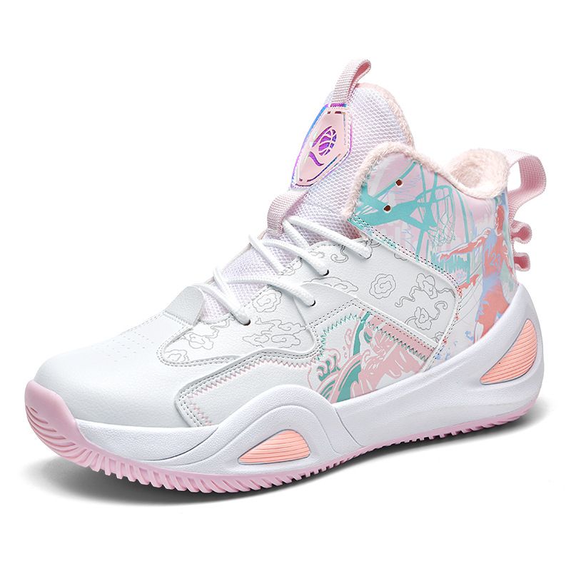 Basketball Sneakers Autumn Fleece New Summer Men's Casual Couple Versatile Graffiti Shoes Men_desvips.com
