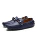 New leather men's doudou shoes Breathable casual driving shoes_desvips.com
