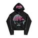 Hoodie Printed Hooded Cardigan With Arm Zipper Casual Loose New Hot Sale_desvips.com