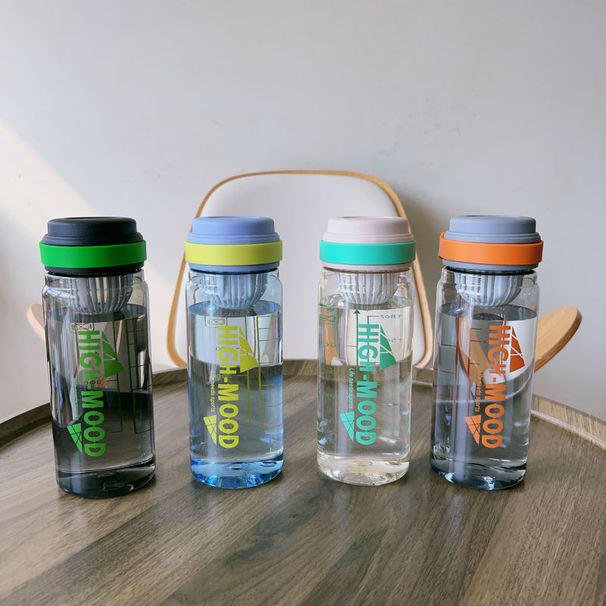 Summer Sports Large Capacity Portable Outdoor Plastic Cup For Men And Women High Appearance With Tea Infuser Student_desvips.com