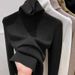 Soft sticky sweater with pile collar base, women's inner layer, slimming effect, autumn and winter new high neck knitted_desvips.com