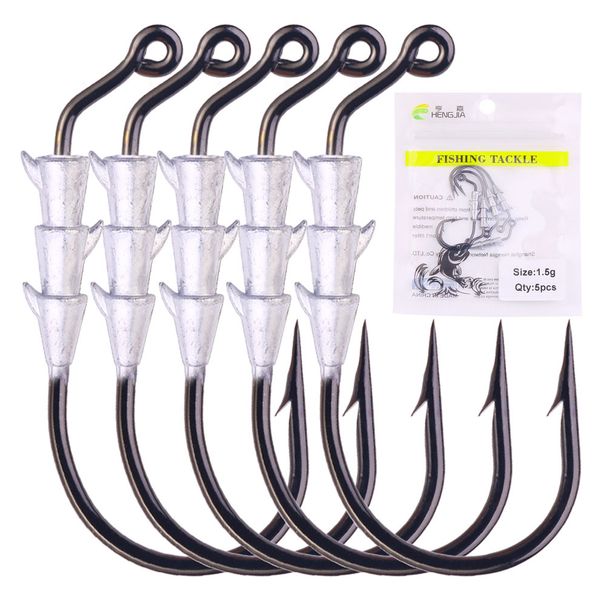 hover Mddle Strolling Hooks Drag Hook Invisible Bug Hook For Soft Bait Antihanging Bass Fishing Tackle Accessorie_desvips.com