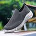 Men's sports casual shoes large size flying mesh men's shoes fashion shoe cover feet lazy shoes_desvips.com
