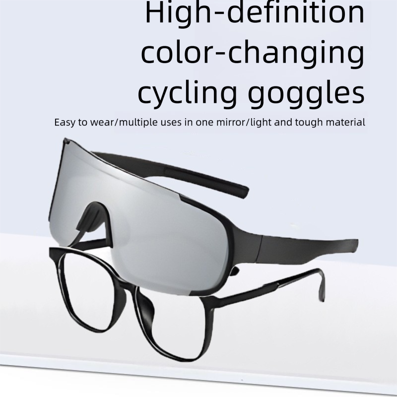 New Outdoor Cycling Prescription Clip-On For Women Bicycle Large Frame Sports Goggles Sunglasses Mountaineering Glasses_desvips.com